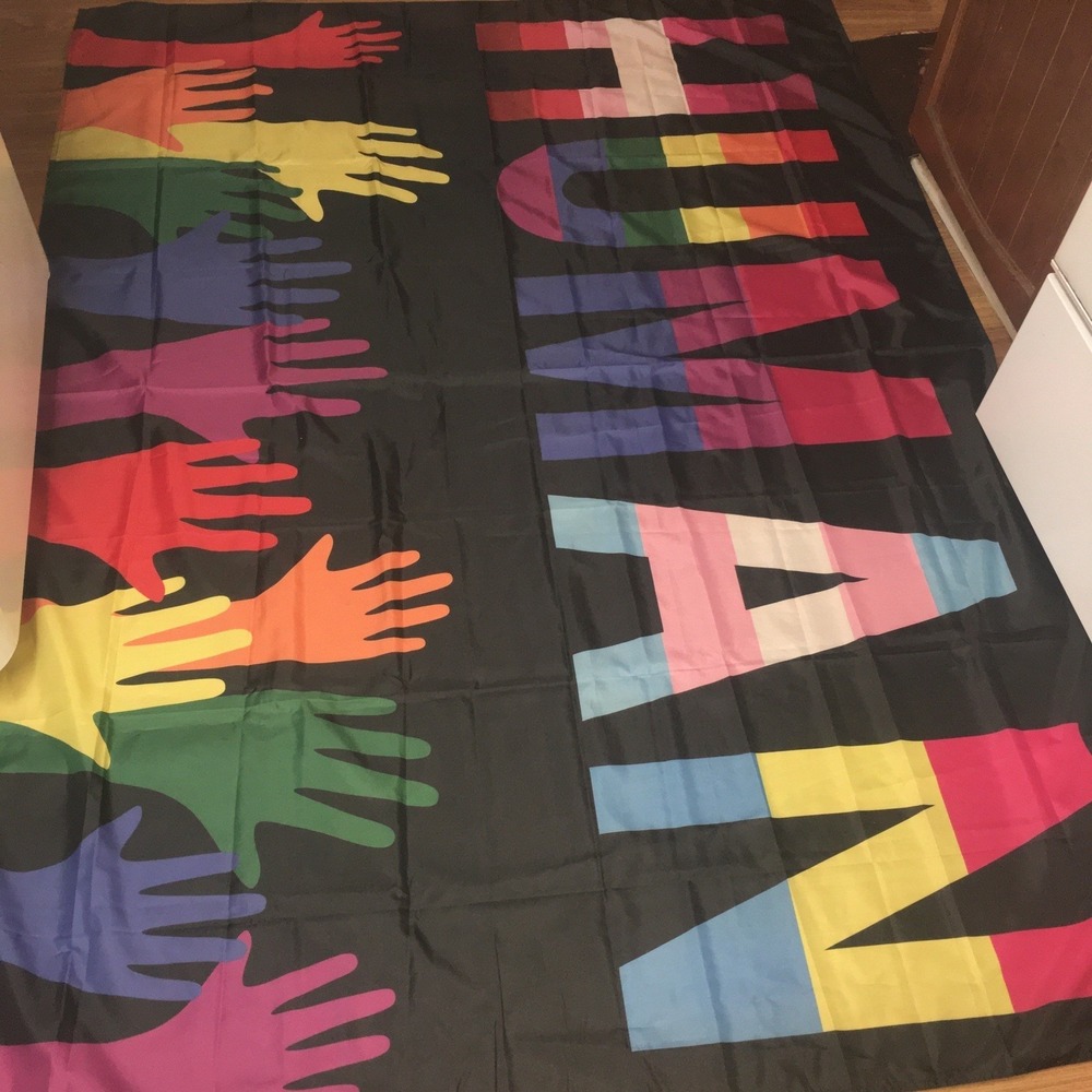 Equality Garden Flag Banner Human Hands Peace Love Sign 60"x80" X-Large - Picture 3 of 9